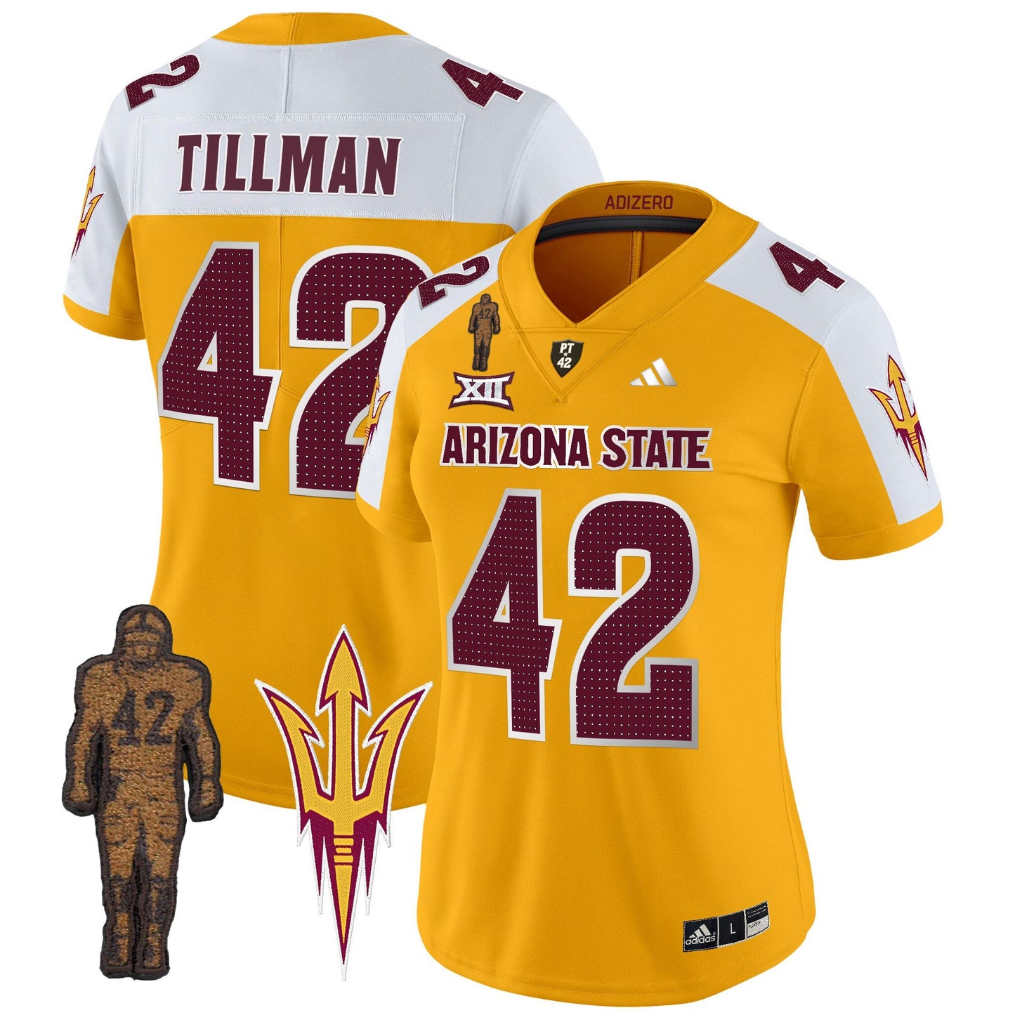 Women's Arizona State Sun Devils 2024 Pat Tillman Honoring Patch Vapor Limited Jersey V2 - All Stitched