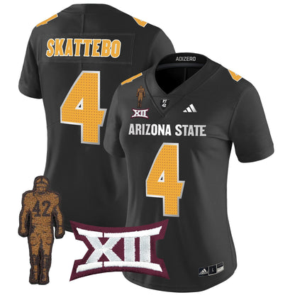 Women's Arizona State Sun Devils 2024 Pat Tillman Honoring Patch Vapor Limited Jersey V2 - All Stitched