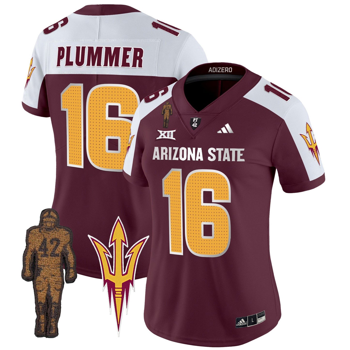 Women's Arizona State Sun Devils 2024 Pat Tillman Honoring Patch Vapor Limited Jersey V2 - All Stitched