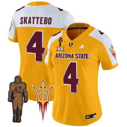 Women's Arizona State Sun Devils 2024 Pat Tillman Honoring Patch Vapor Limited Jersey V2 - All Stitched