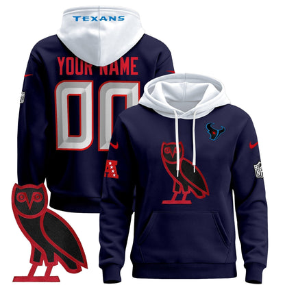 Houston Texans OVO 2024 Custom Pullover Hoodie