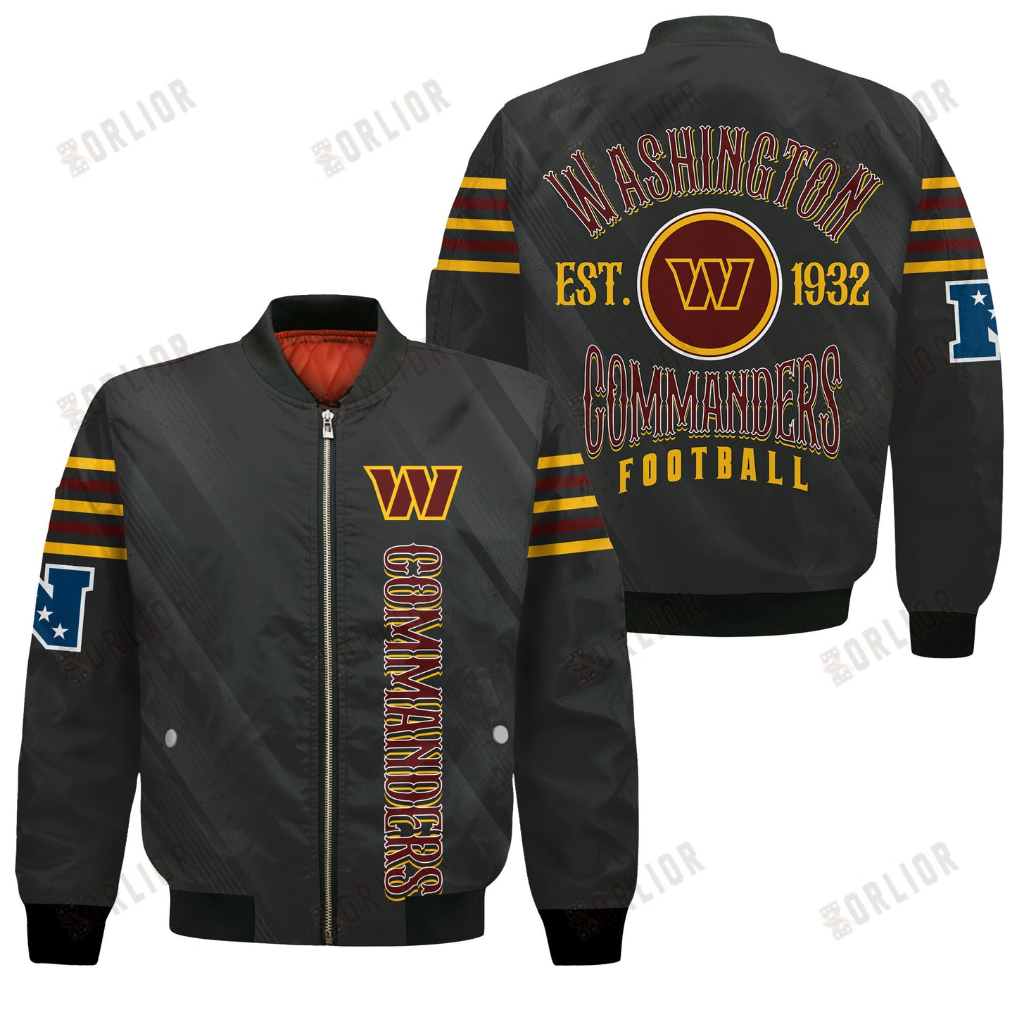 Washington Commanders Football Team 2024- 25 Breath Of The Idol Bomber Jacket