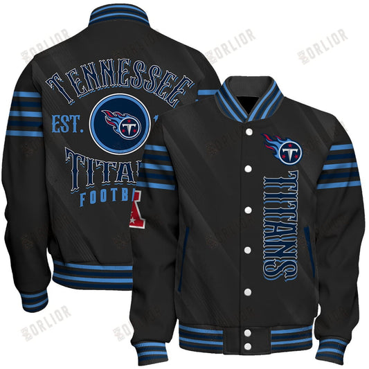 Tennessee Titans Football Team 2024- 25 Breath Of The Idol Unisex Varsity Jacket