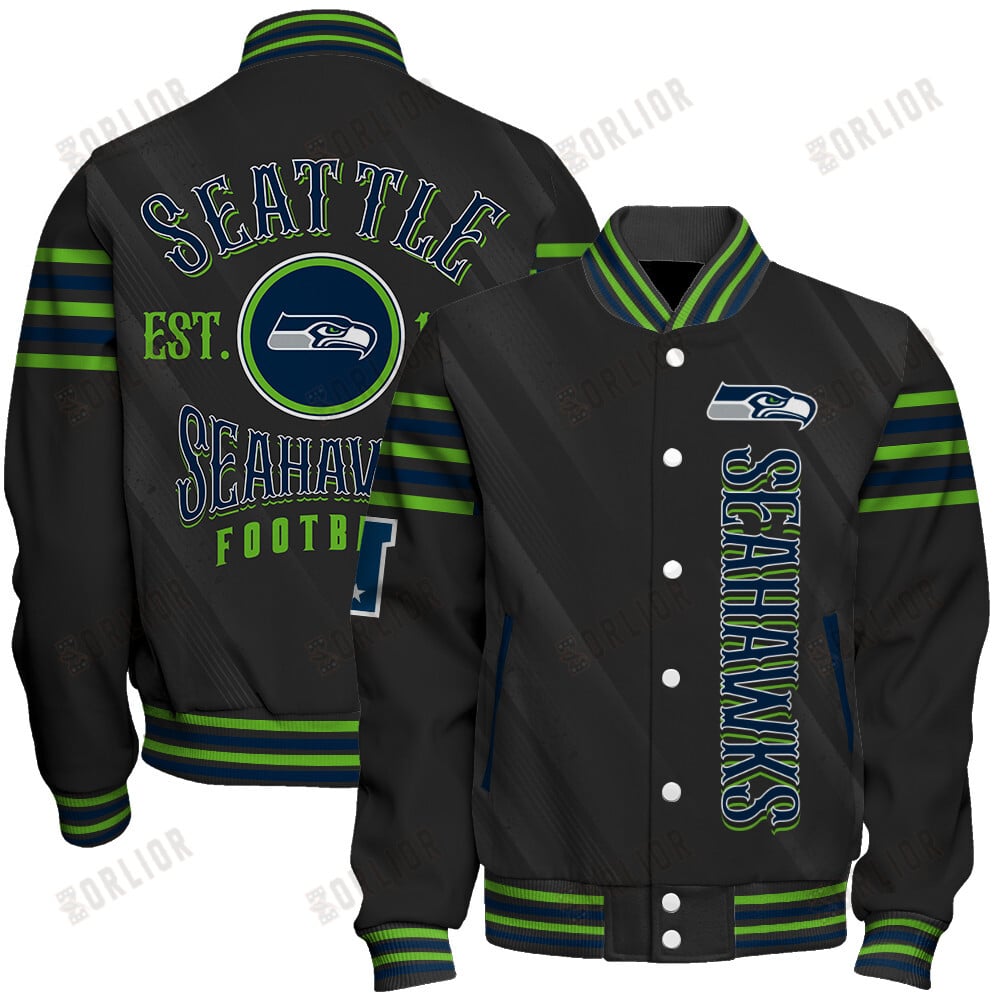 Seattle Seahawks Football Team 2024- 25 Breath Of The Idol Unisex Varsity Jacket