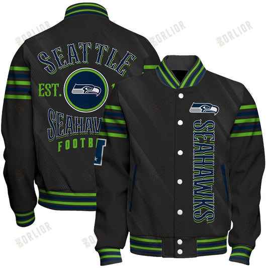Seattle Seahawks Football Team 2024- 25 Breath Of The Idol Unisex Varsity Jacket