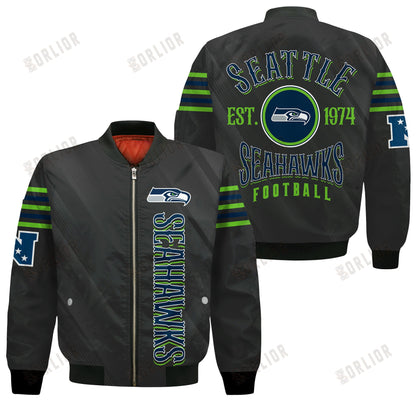 Seattle Seahawks Football Team 2024- 25 Breath Of The Idol Bomber Jacket