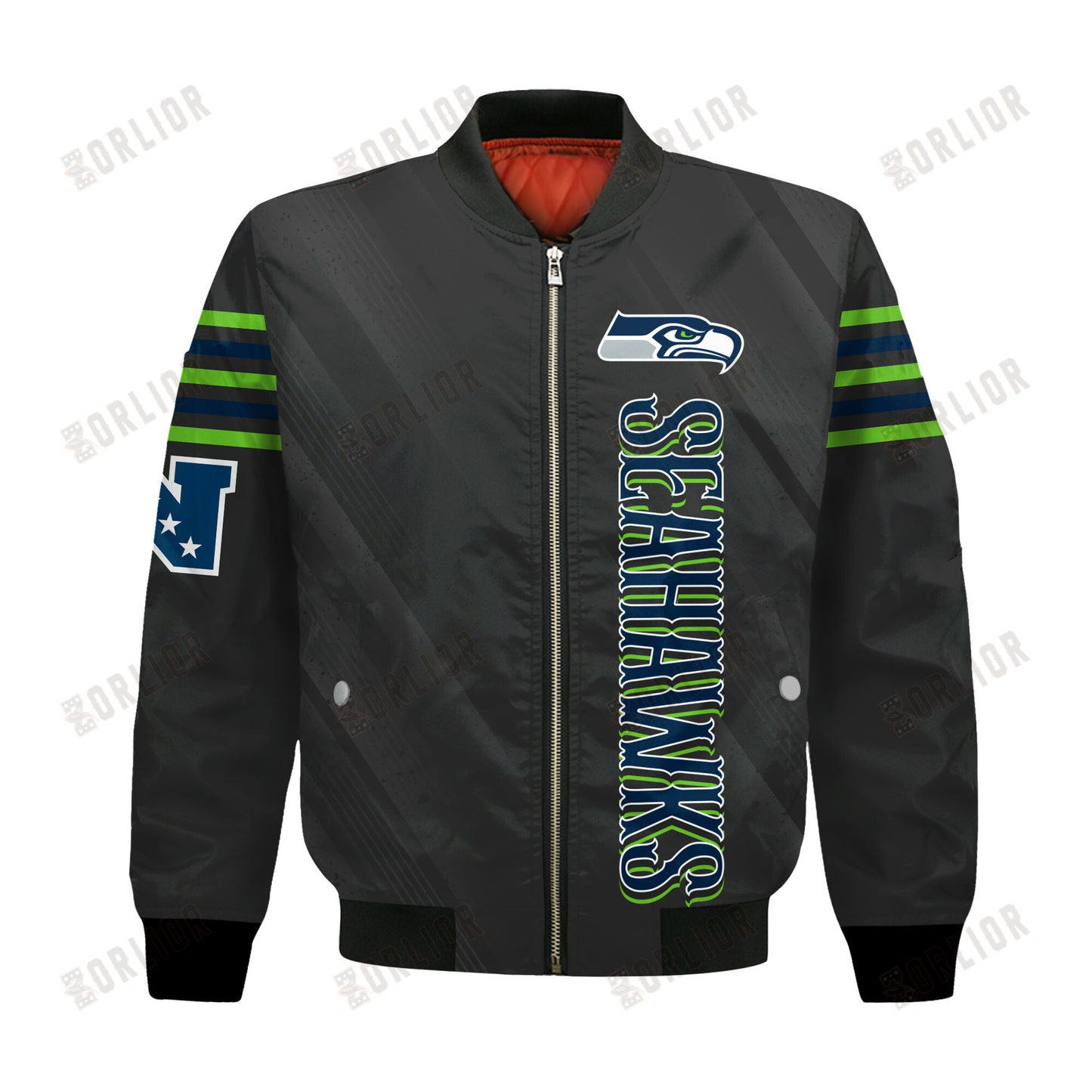 Seattle Seahawks Football Team 2024- 25 Breath Of The Idol Bomber Jacket