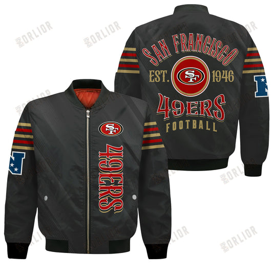 San Francisco 49ers Football Team 2024- 25 Breath Of The Idol Bomber Jacket