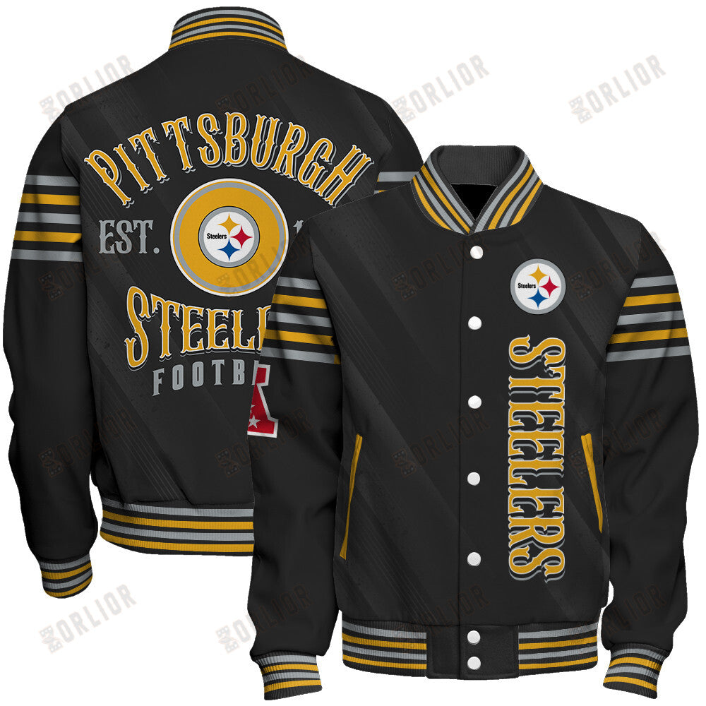 Pittsburgh Steelers Football Team 2024- 25 Breath Of The Idol Unisex Varsity Jacket