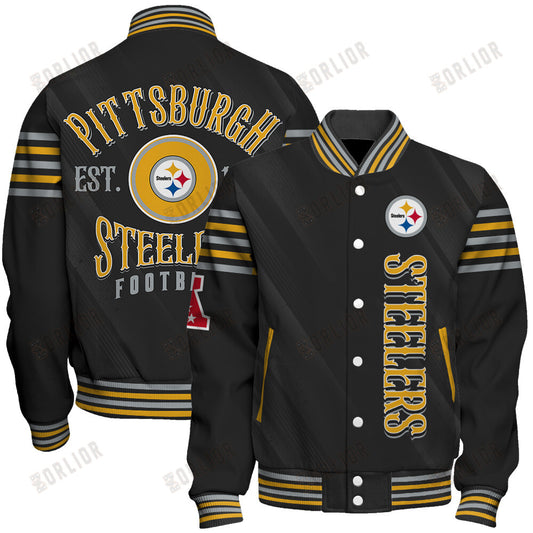 Pittsburgh Steelers Football Team 2024- 25 Breath Of The Idol Unisex Varsity Jacket
