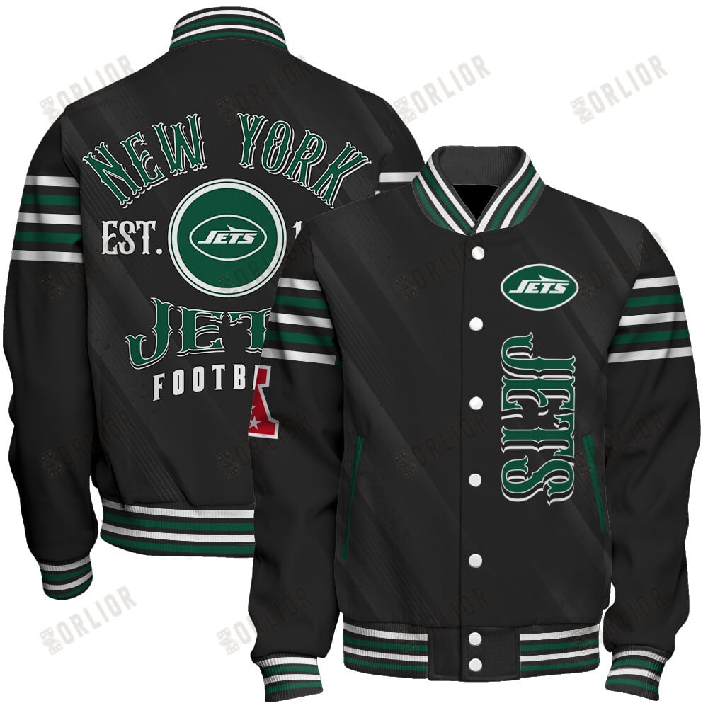 New York Jets Football Team 2024- 25 Breath Of The Idol Unisex Varsity Jacket