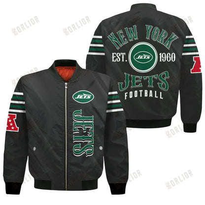 New York Jets Football Team 2024- 25 Breath Of The Idol Bomber Jacket