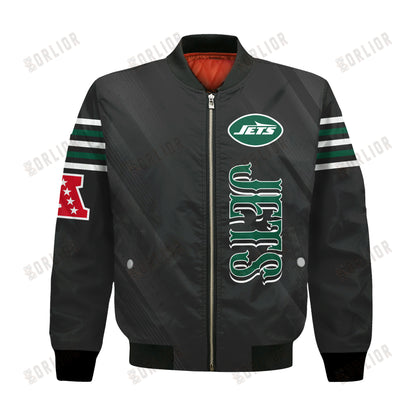 New York Jets Football Team 2024- 25 Breath Of The Idol Bomber Jacket