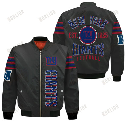 New York Giants Football Team 2024- 25 Breath Of The Idol Bomber Jacket