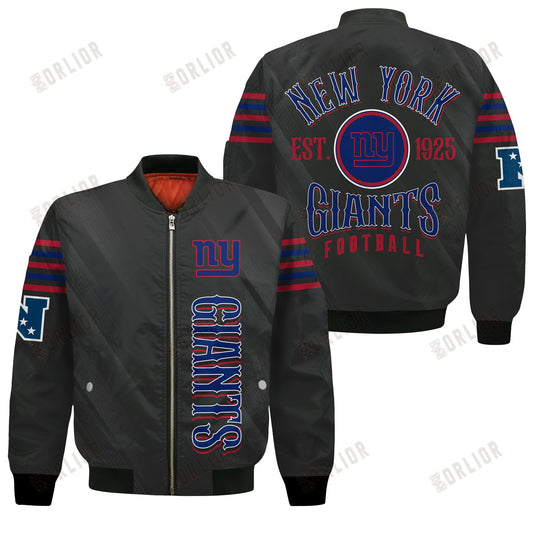 New York Giants Football Team 2024- 25 Breath Of The Idol Bomber Jacket