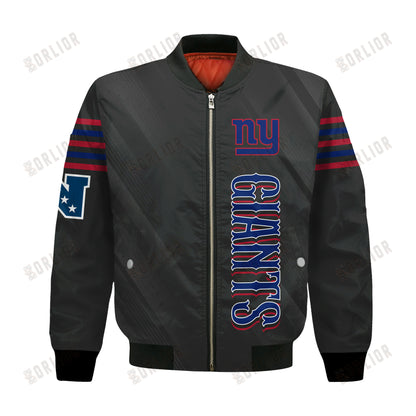 New York Giants Football Team 2024- 25 Breath Of The Idol Bomber Jacket