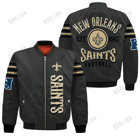 New Orleans Saints Football Team 2024- 25 Breath Of The Idol Bomber Jacket