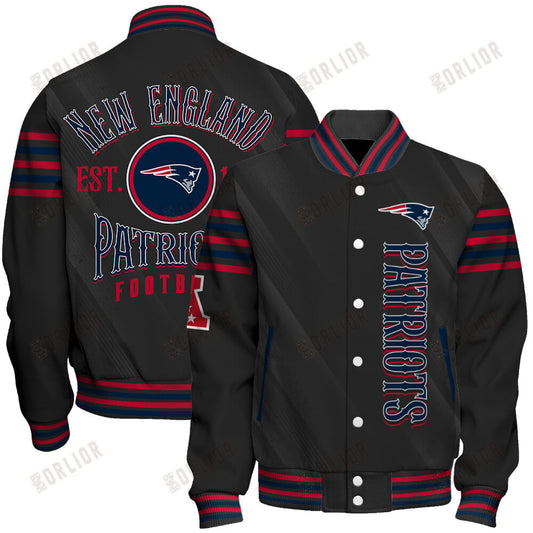 New England Patriots Football Team 2024- 25 Breath Of The Idol Unisex Varsity Jacket