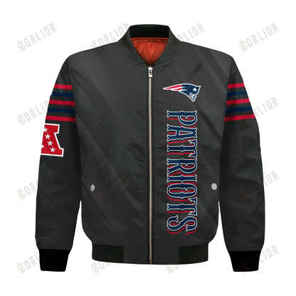 New England Patriots Football Team 2024- 25 Breath Of The Idol Bomber Jacket