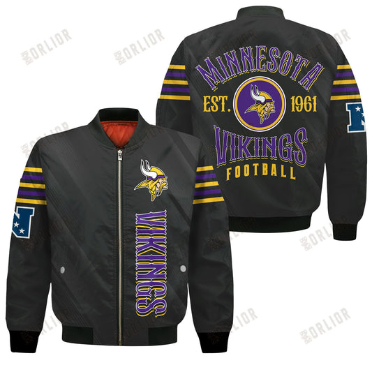 Minnesota Vikings Football Team 2024- 25 Breath Of The Idol Bomber Jacket
