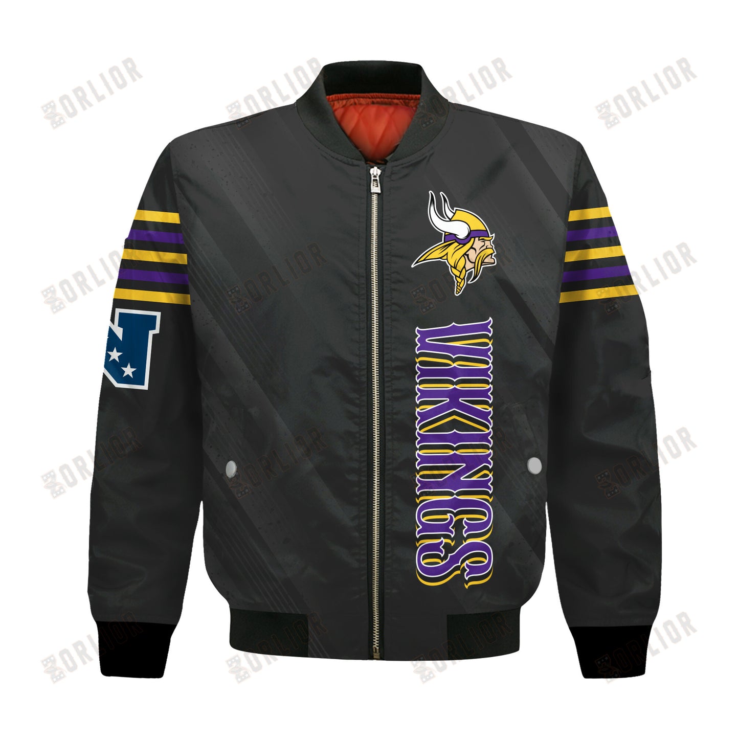 Minnesota Vikings Football Team 2024- 25 Breath Of The Idol Bomber Jacket