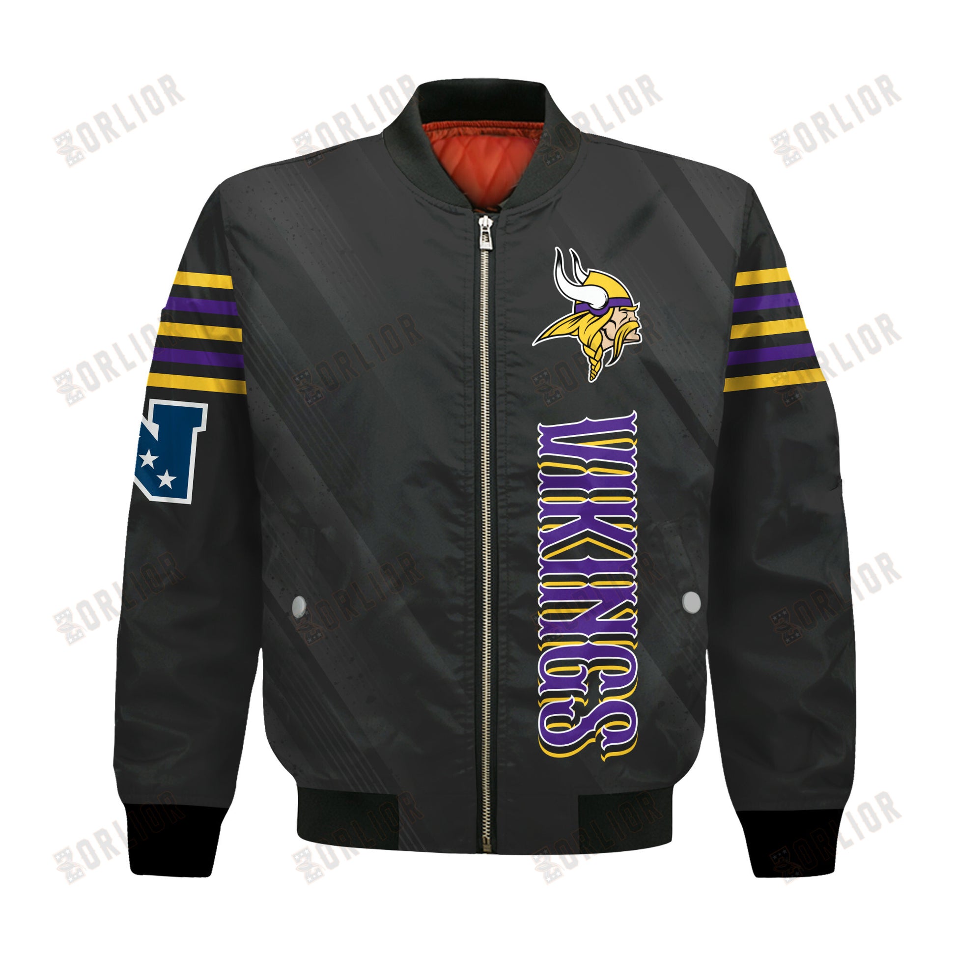 Minnesota Vikings Football Team 2024- 25 Breath Of The Idol Bomber Jacket