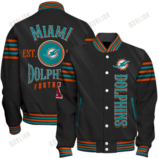 Miami Dolphins Football Team 2024- 25 Breath Of The Idol Unisex Varsity Jacket