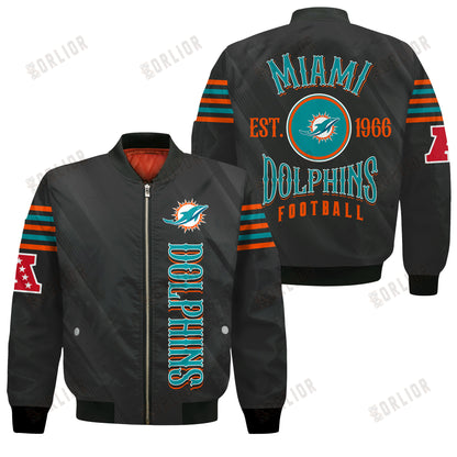 Miami Dolphins Football Team 2024- 25 Breath Of The Idol Bomber Jacket