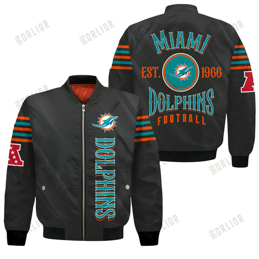 Miami Dolphins Football Team 2024- 25 Breath Of The Idol Bomber Jacket