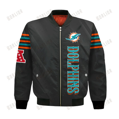 Miami Dolphins Football Team 2024- 25 Breath Of The Idol Bomber Jacket