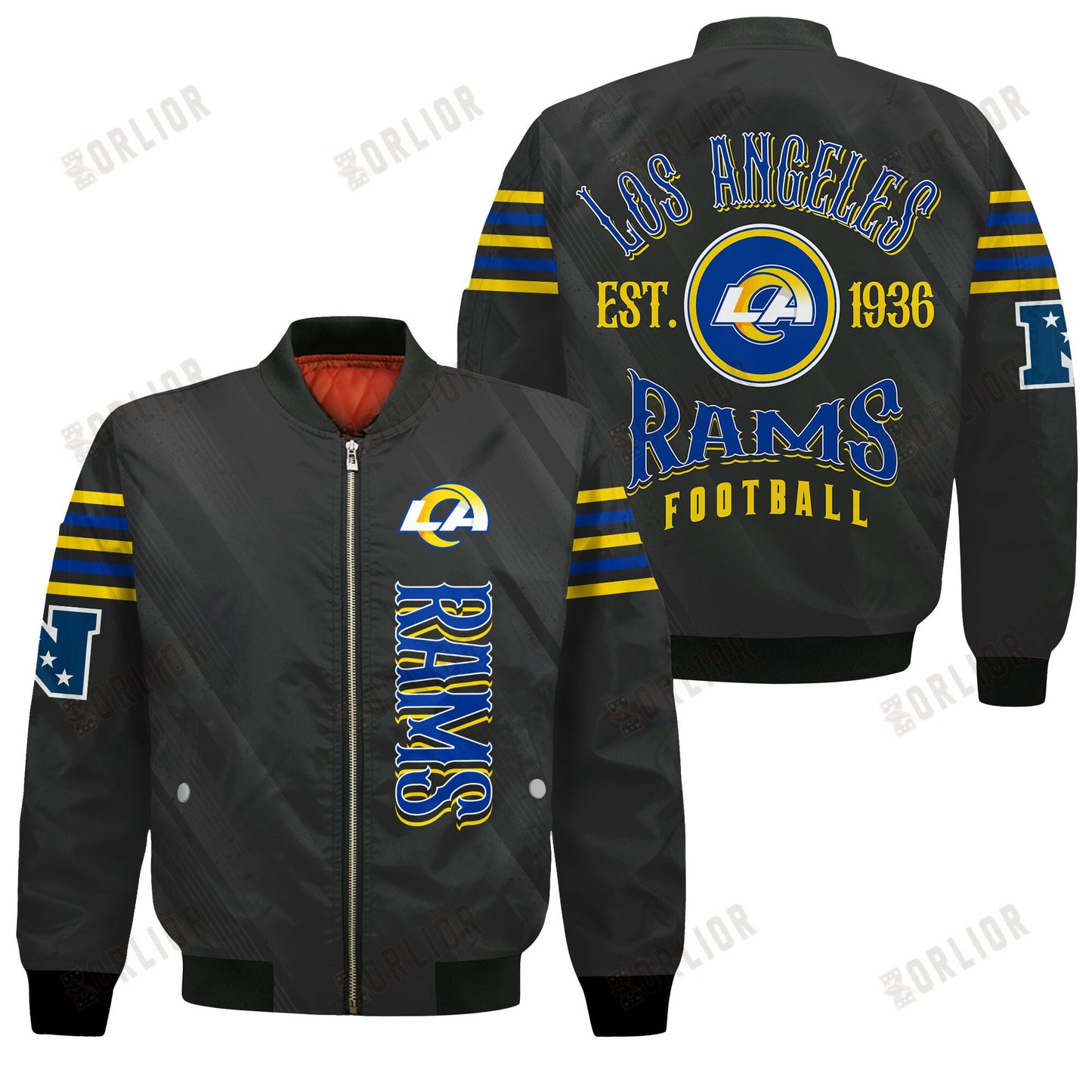Los Angeles Rams Football Team 2024- 25 Breath Of The Idol Bomber Jacket
