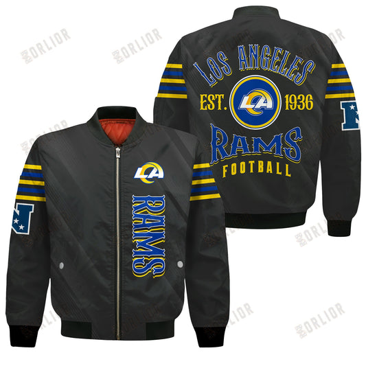 Los Angeles Rams Football Team 2024- 25 Breath Of The Idol Bomber Jacket