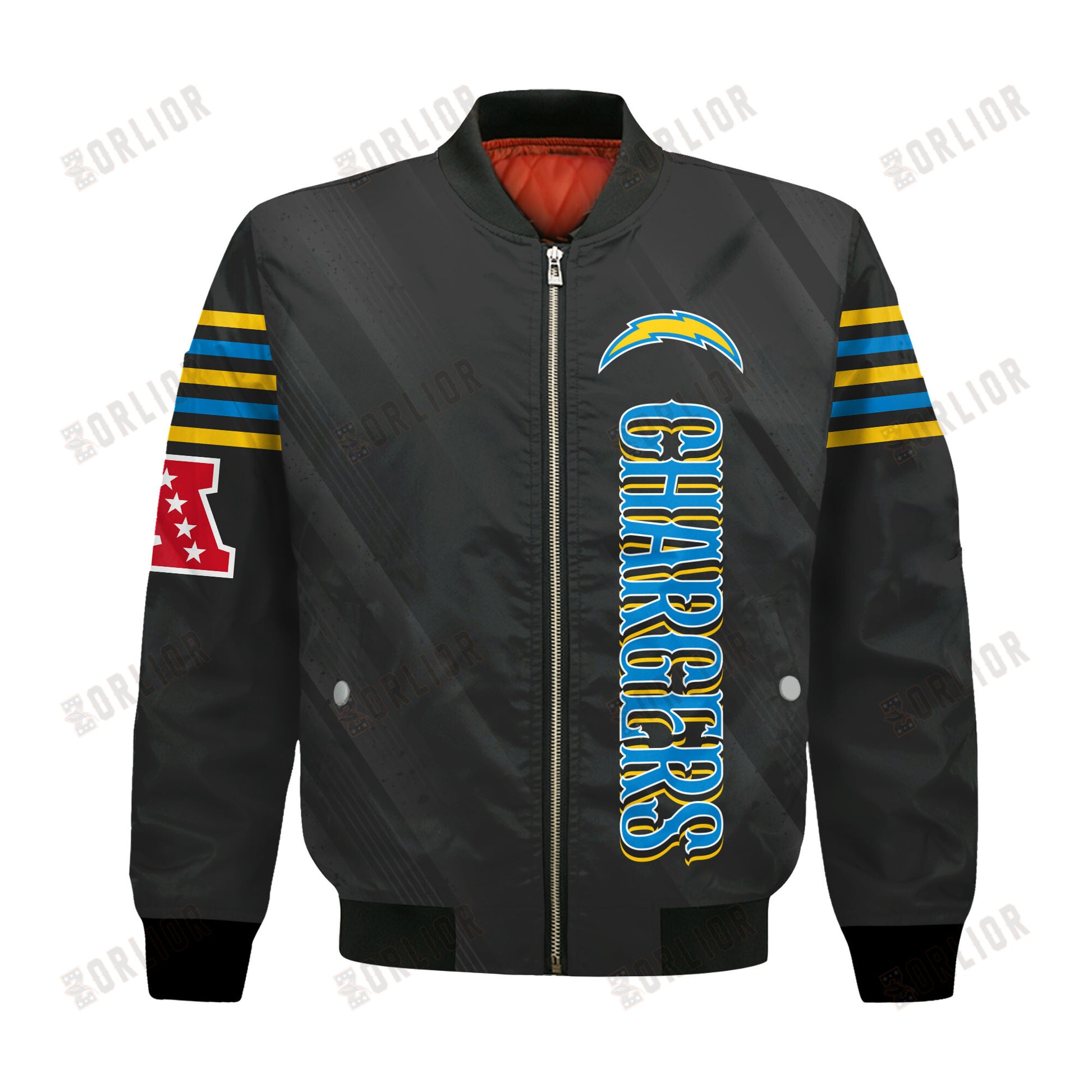 Los Angeles Chargers Football Team 2024- 25 Breath Of The Idol Bomber Jacket
