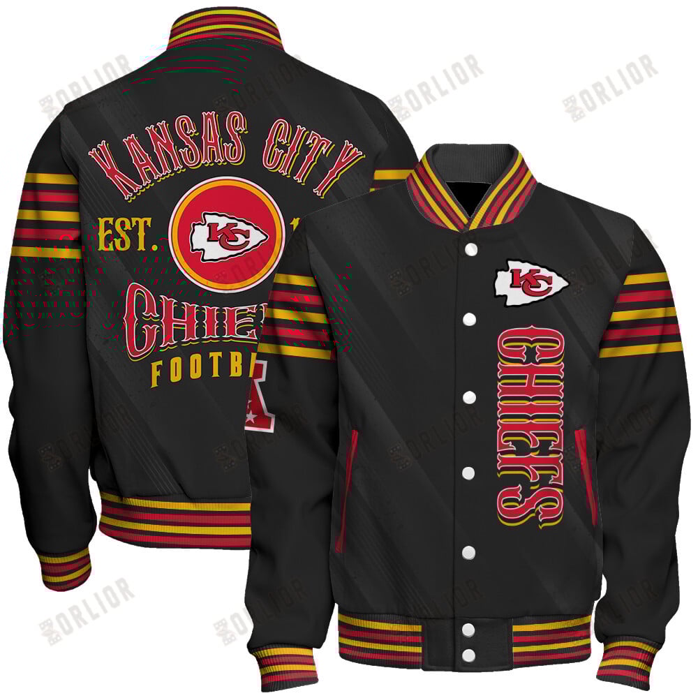 Kansas City Chiefs Football Team 2024- 25 Breath Of The Idol Unisex Varsity Jacket