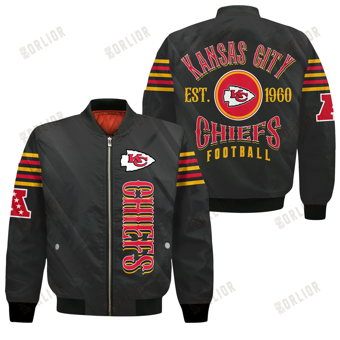 Kansas City Chiefs Football Team 2024- 25 Breath Of The Idol Bomber Jacket