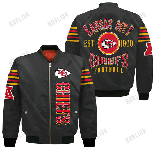 Kansas City Chiefs Football Team 2024- 25 Breath Of The Idol Bomber Jacket