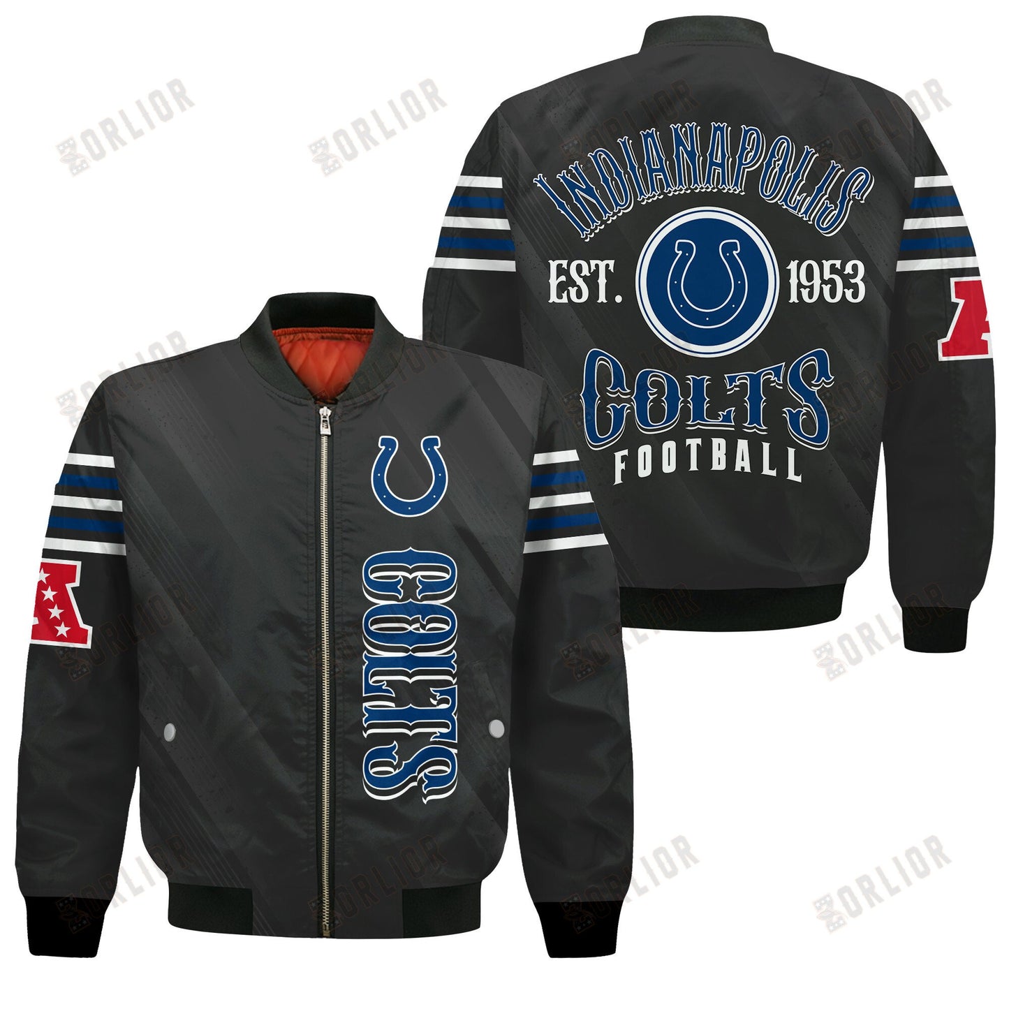 Indianapolis Colts Football Team 2024- 25 Breath Of The Idol Bomber Jacket
