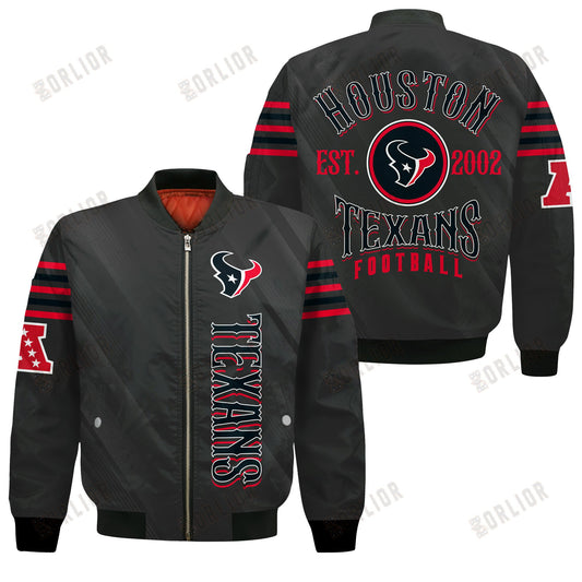 Houston Texans Football Team 2024- 25 Breath Of The Idol Bomber Jacket