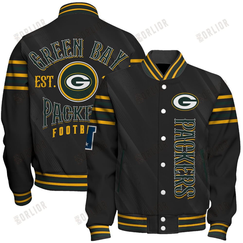 Green Bay Packers Football Team 2024- 25 Breath Of The Idol Unisex Varsity Jacket