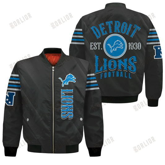 Detroit Lions Football Team 2024- 25 Breath Of The Idol Bomber Jacket