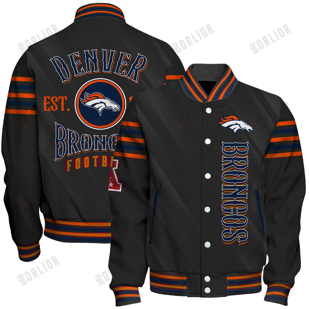 Denver Broncos Football Team 2024- 25 Breath Of The Idol Unisex Varsity Jacket
