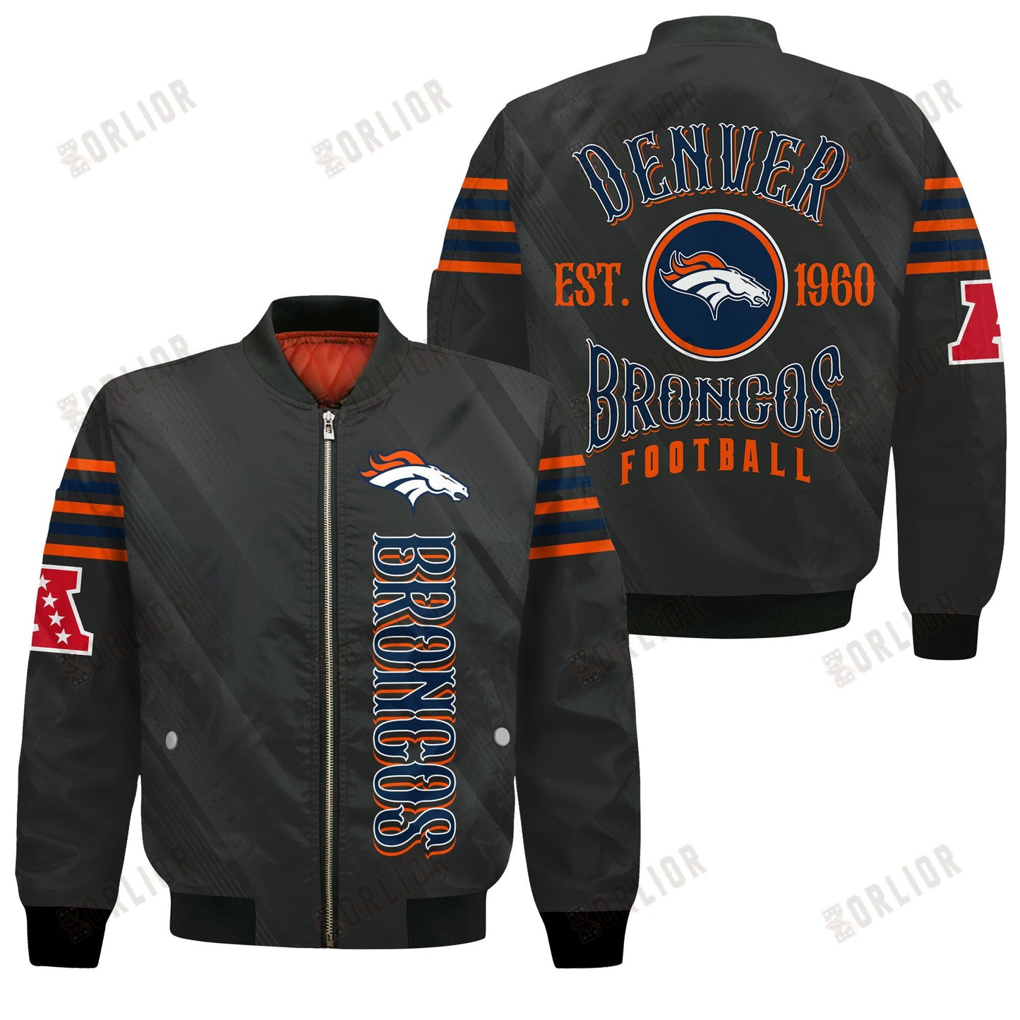Denver Broncos Football Team 2024- 25 Breath Of The Idol Bomber Jacket