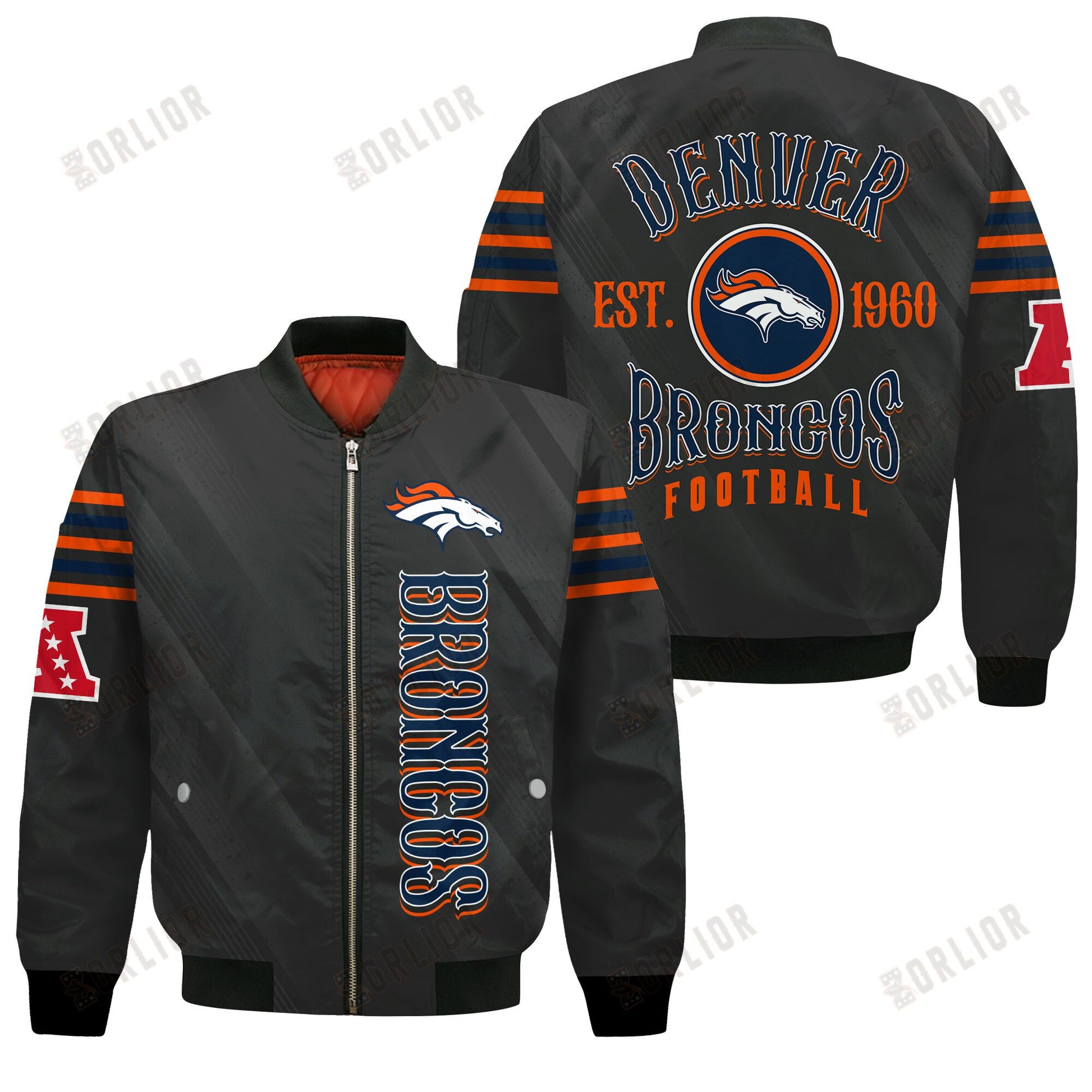 Denver Broncos Football Team 2024- 25 Breath Of The Idol Bomber Jacket