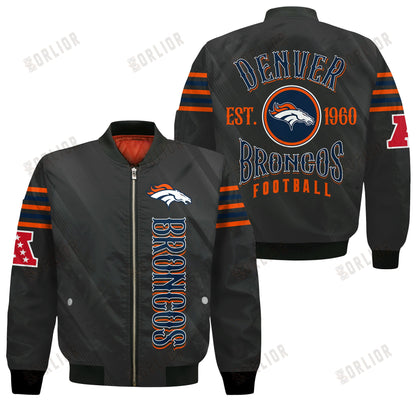 Denver Broncos Football Team 2024- 25 Breath Of The Idol Bomber Jacket
