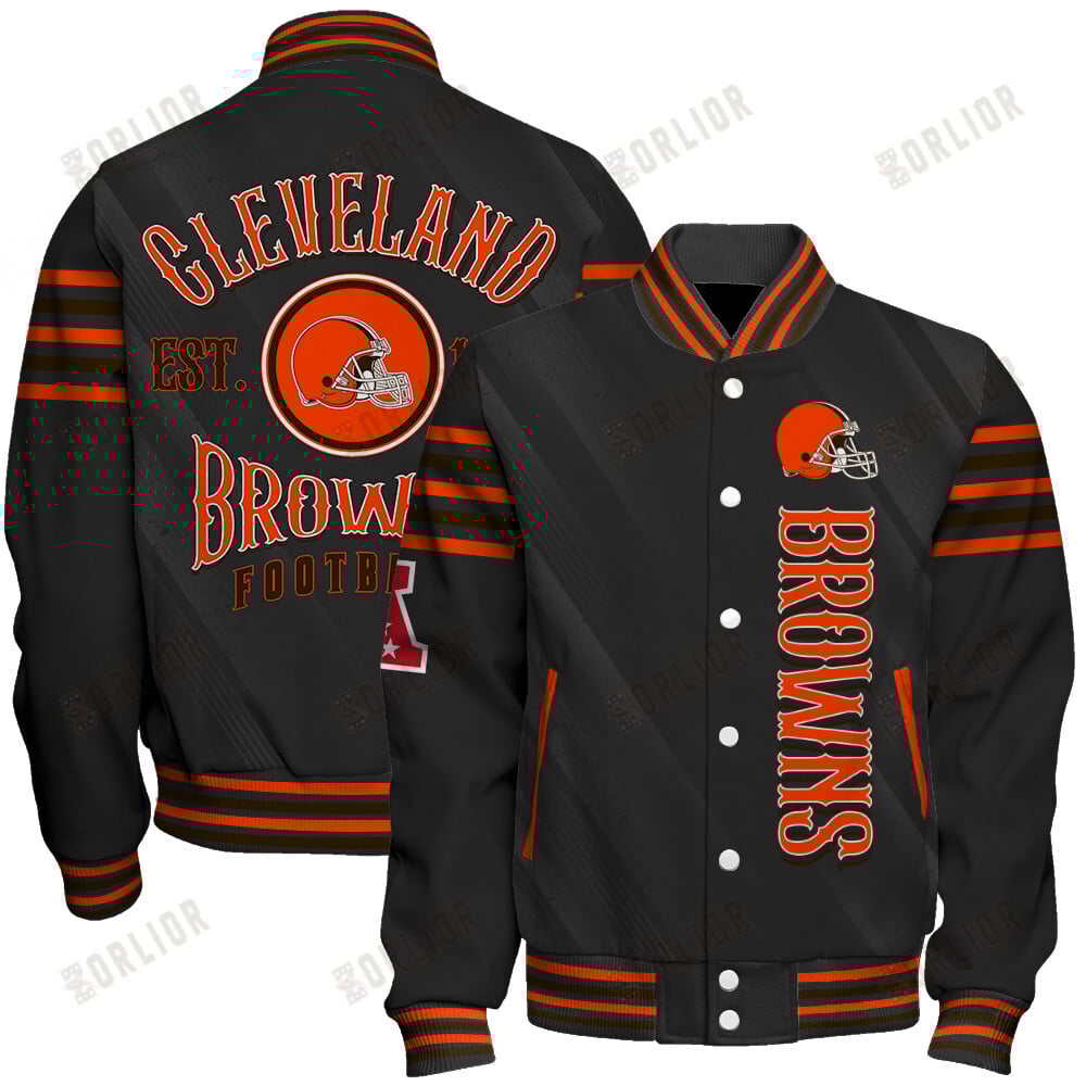 Cleveland Browns Football Team 2024- 25 Breath Of The Idol Unisex Varsity Jacket