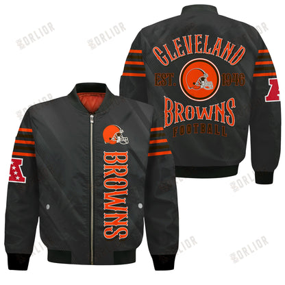 Cleveland Browns Football Team 2024- 25 Breath Of The Idol Bomber Jacket