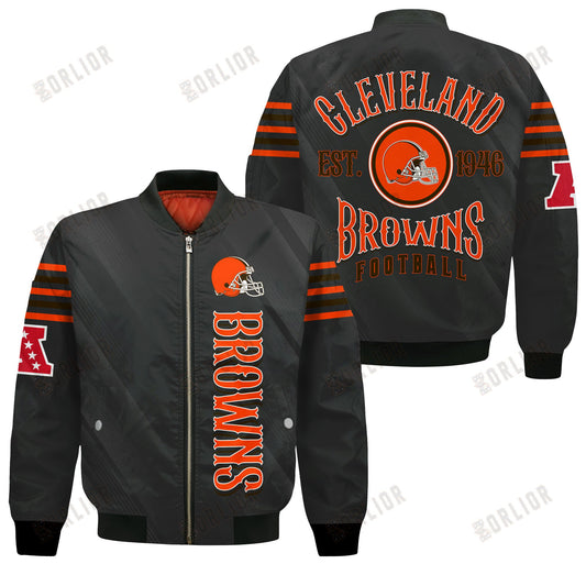 Cleveland Browns Football Team 2024- 25 Breath Of The Idol Bomber Jacket