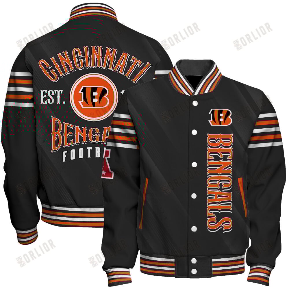 Cincinnati Bengals Football Team 2024- 25 Breath Of The Idol Unisex Varsity Jacket