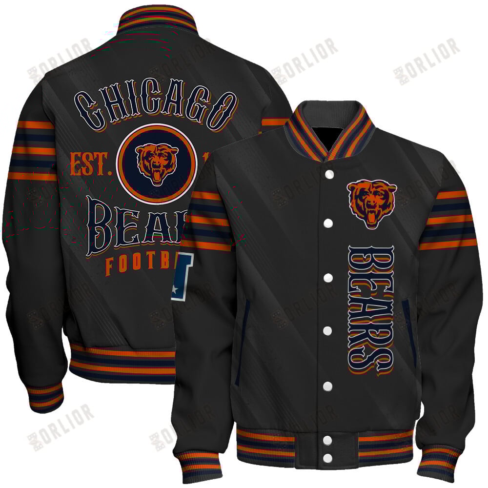 Chicago Bears Football Team 2024- 25 Breath Of The Idol Unisex Varsity Jacket