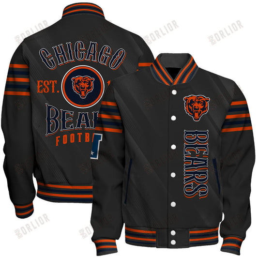 Chicago Bears Football Team 2024- 25 Breath Of The Idol Unisex Varsity Jacket